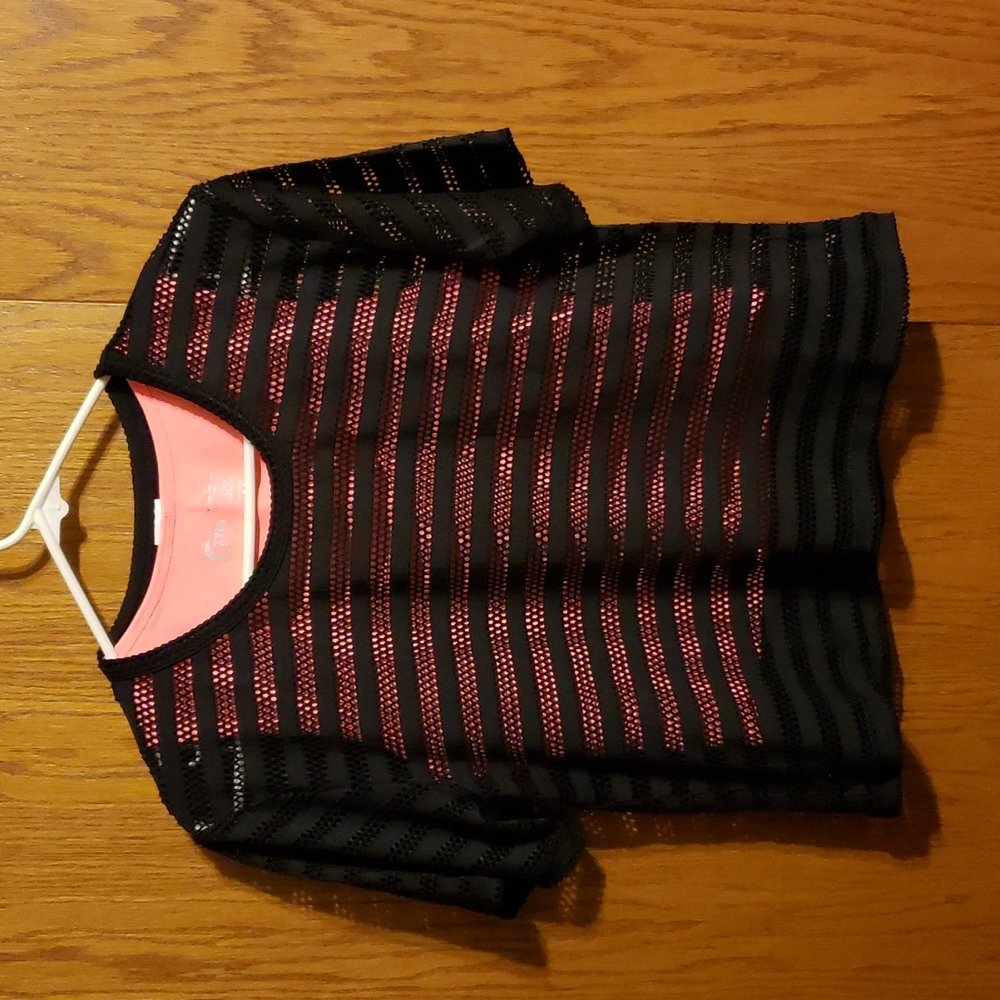 ZYIA Mesh Crop Tee